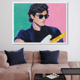 Retro Cool Guitar Sunglass Hero - NicheCanvas