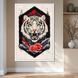 Siberian Tiger Roar - NicheCanvas