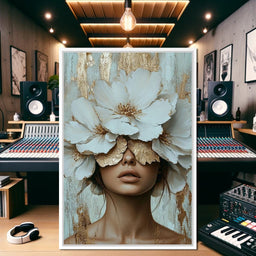 Golden Petal Head - Cole Williams - NicheCanvas