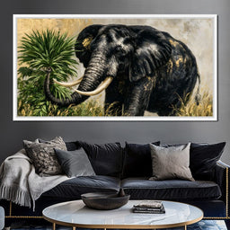 Silent Monarch of the Gilded Savanna - NicheCanvas