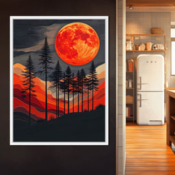 Blood Moon Forest - Johanjjf - NicheCanvas