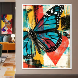 Neon Pulse Of A Painted Heart - NicheCanvas