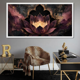 Gilded Lotus Temple Gate - NicheCanvas