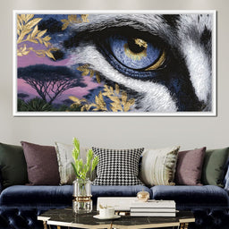 Golden Savannah Panther Vision - NicheCanvas