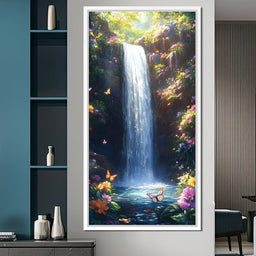 Gentle Cascade of Blossoms - NicheCanvas