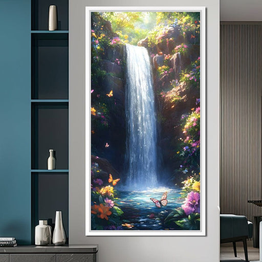 Gentle Cascade of Blossoms Canvas Print