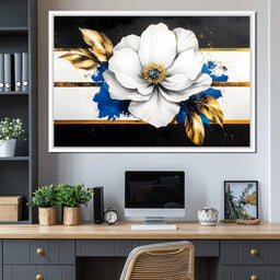 Golden Petal Harmony Blossoms - NicheCanvas