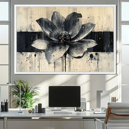 Nocturnal Blossom Drifts - NicheCanvas