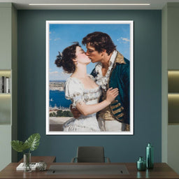 Regency Lovers Coastal Kiss - NicheCanvas