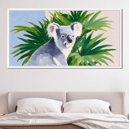 Koala Among Verdant Leaves - NicheCanvas