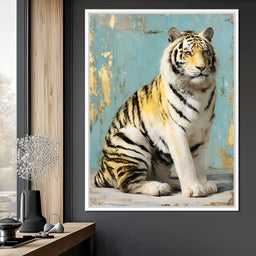 Regal Tiger Portrait Elegance - NicheCanvas