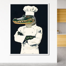 Gator Chef Culinary Humor - NicheCanvas