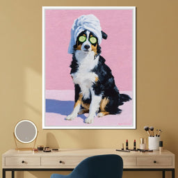 Spa Day Aussie Shepherd Pup - NicheCanvas