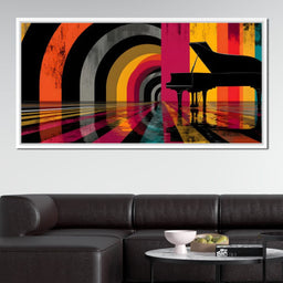Piano Reflections in Color - NicheCanvas