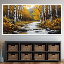 The Birchwood Stream - TooplesArt - NicheCanvas