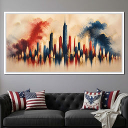 Midnight Fireworks Over The Standing Spires - NicheCanvas