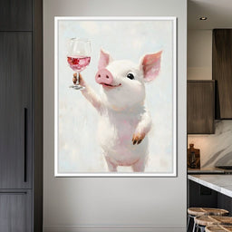 Porcine Toast of Joy - NicheCanvas