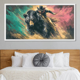 Wild Frontier Bearback Rider Fury - NicheCanvas