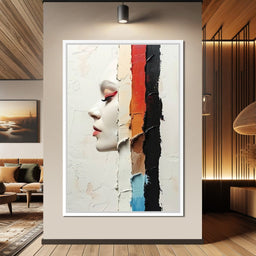 Painted Visage Fragmented - NicheCanvas