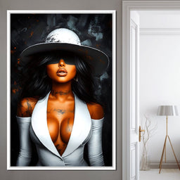 Enigmatic Glamour Portrait - NicheCanvas