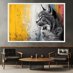 Majestic Wildcat Reflections - NicheCanvas