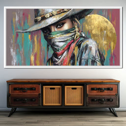 Golden Moon Desert Bandit Muse - NicheCanvas