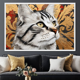 Regal Feline Elegance Captured - NicheCanvas