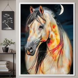 Nightfire Stallion - TooplesArt - NicheCanvas