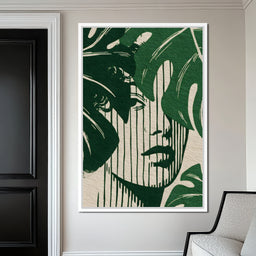 Botanical Shadow Portrait - NicheCanvas