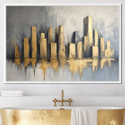 Golden Skyline - NicheCanvas