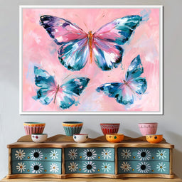 Three Winged Dancers Taking Flight - NicheCanvas