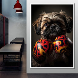 Pugilist Pooch - NicheCanvas
