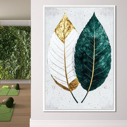 Golden Elegance Nature Duo - NicheCanvas