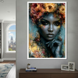 Gilded Petals Of Royal Grace - NicheCanvas