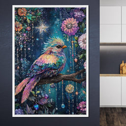 Enchanted Birdsong Night Tapestry - NicheCanvas