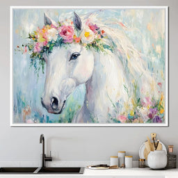 Majestic Equine Blossoms - NicheCanvas