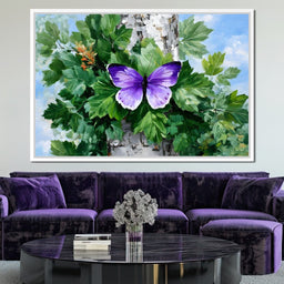 Fluttering Nature's Embrace - NicheCanvas