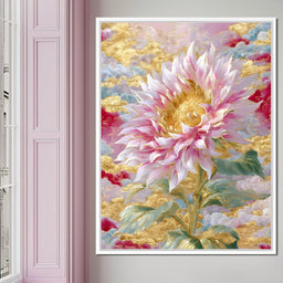 Golden Petals in Celestial Bloom - NicheCanvas