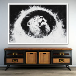 Lion's Majestic Ascent - NicheCanvas