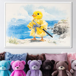 Samurai Duck By The Sea - NicheCanvas