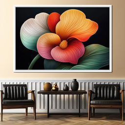 Petals That Dream in Neon - TooplesArt - NicheCanvas