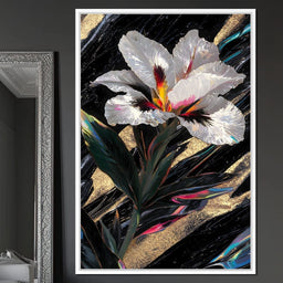 Radiant Petals Night Elegance - NicheCanvas