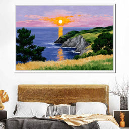 Golden Horizon Seaside Dreams - NicheCanvas