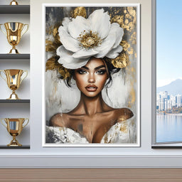 Golden Petals Elegance Enigma - NicheCanvas