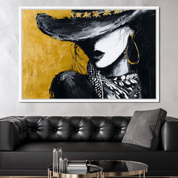 Golden Outlaw Shadow Portrait - NicheCanvas
