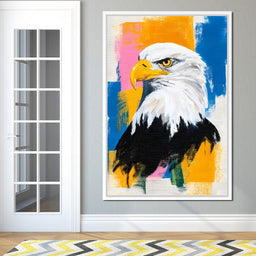 Bold Eagle Pop Portrait - NicheCanvas