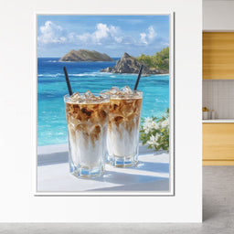 Coastal Iced Coffee Daydream - NicheCanvas