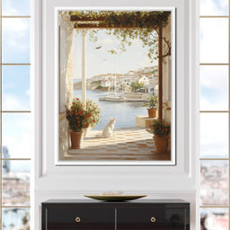 Mediterranean Tranquility View - NicheCanvas