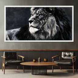 Somber Lion - NicheCanvas