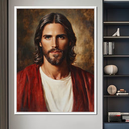 Divine Reflection of Grace Jesus Portrait - NicheCanvas